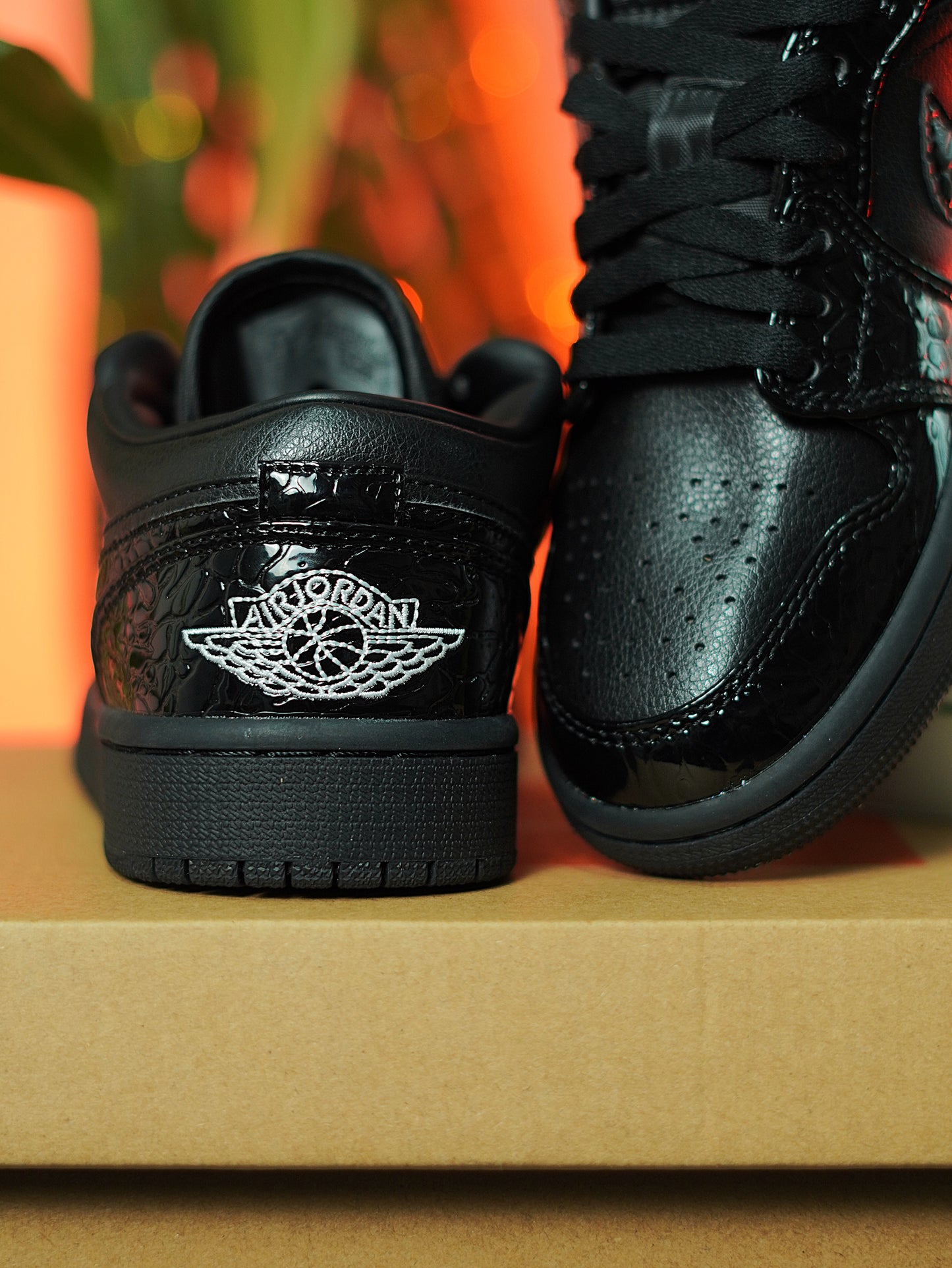 Nike Air Jordan 1 low Black Croc