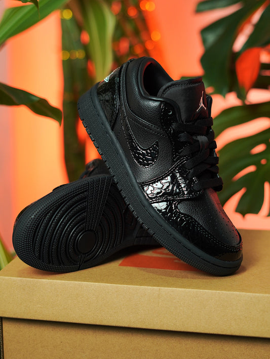 Nike Air Jordan 1 low Black Croc