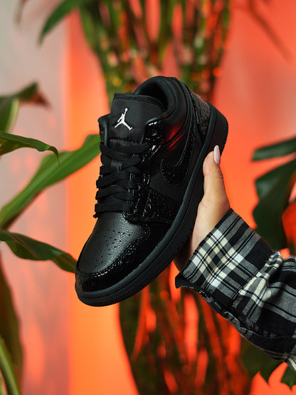 Nike Air Jordan 1 low -  Black Croc