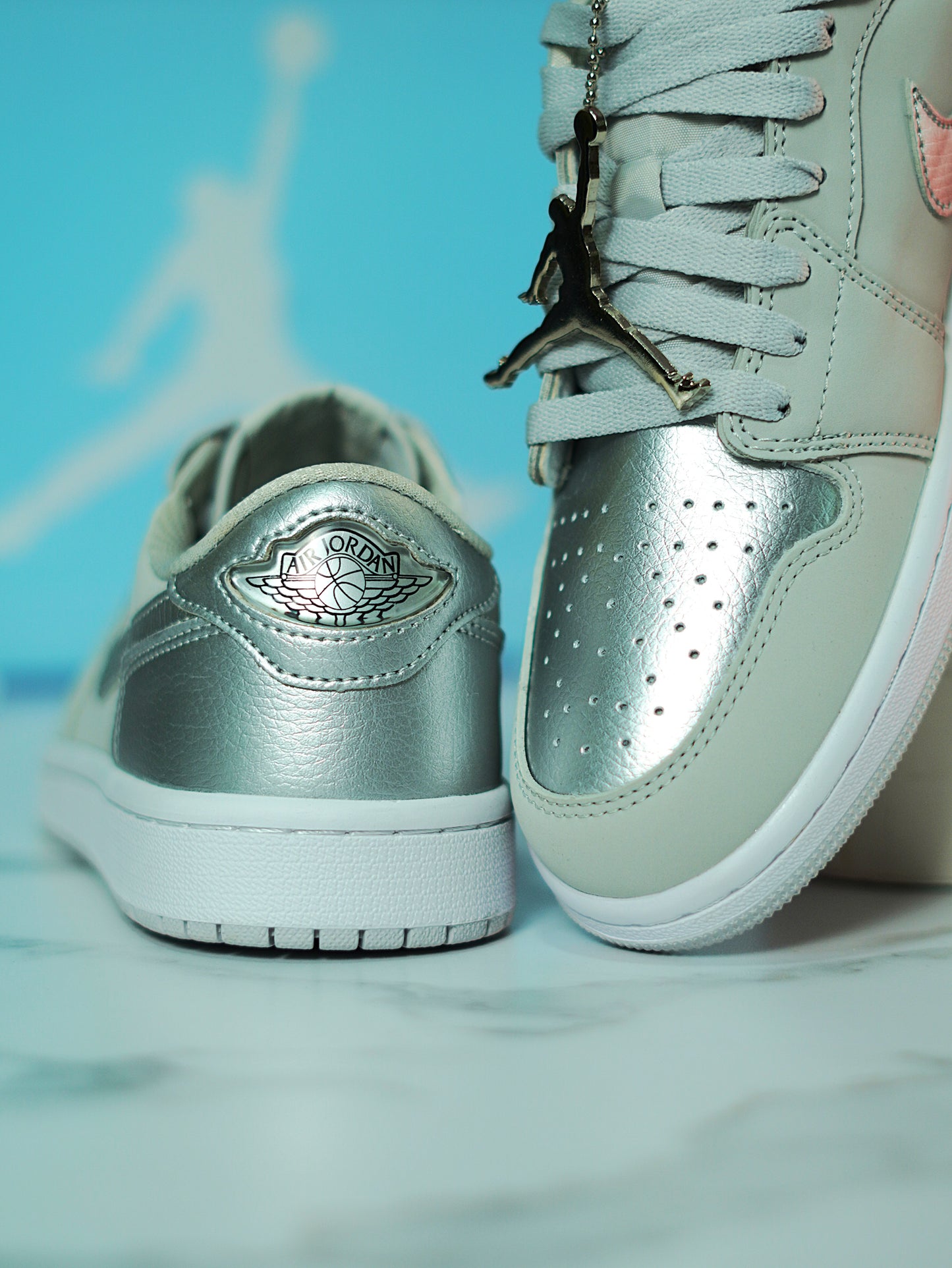 Nike Air Jordan 1 Low OG - Plateado Metalizado