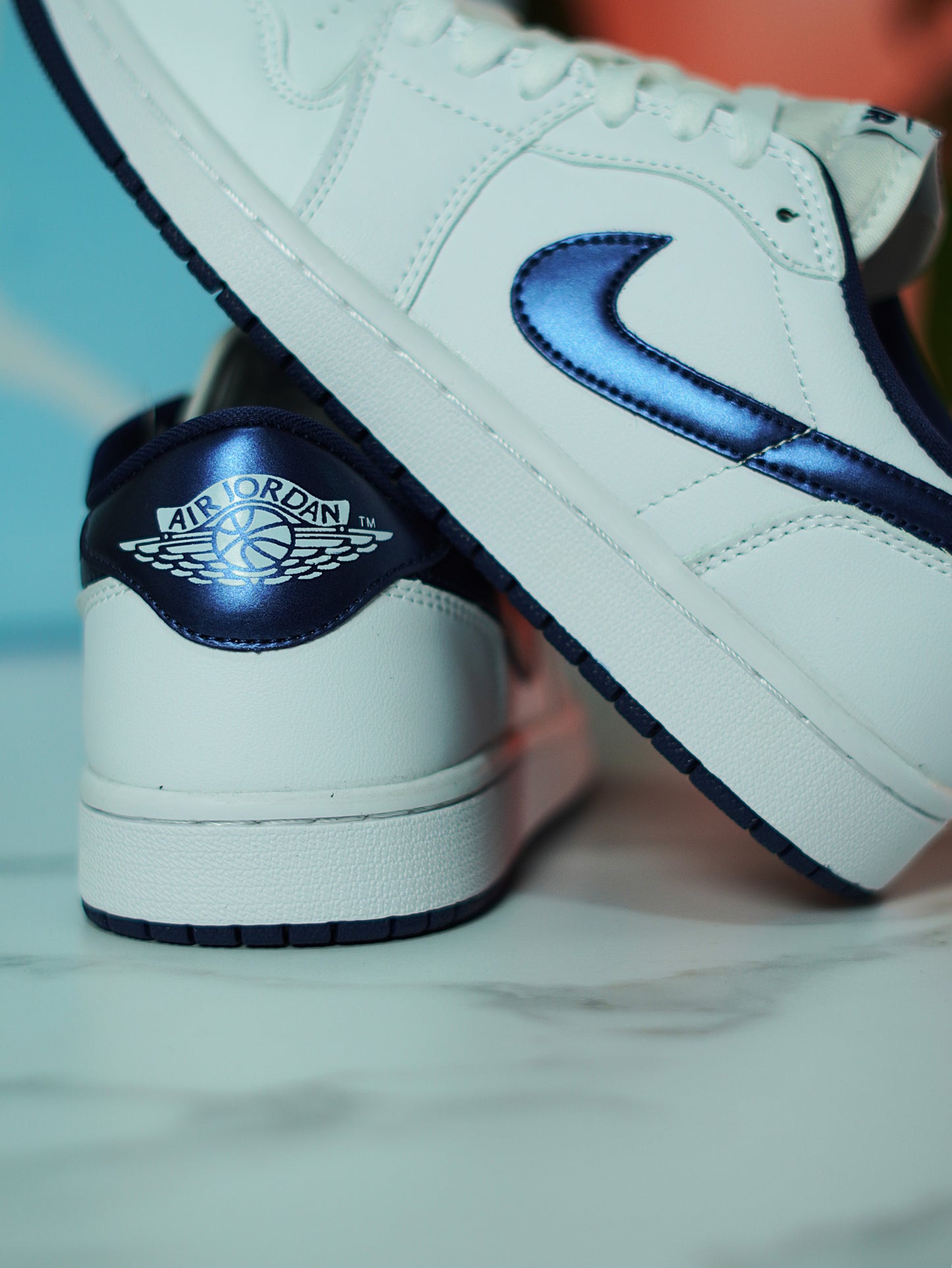 Nike Air Jordan 1 Retro Low 85 - Azul Metalico