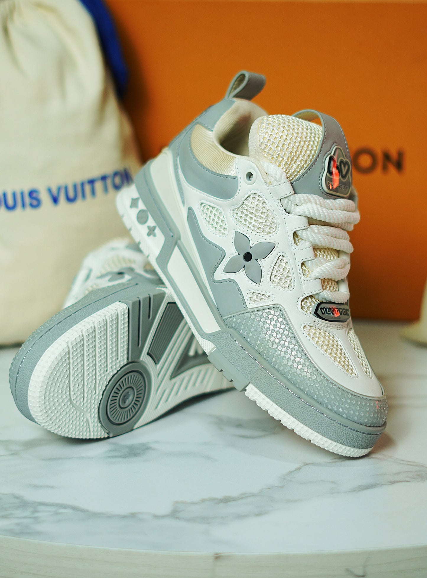 Louis Vuitton Skate Gris - Calidad G5