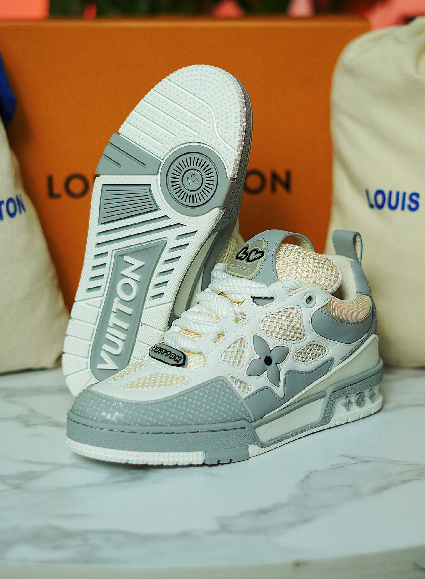 Louis Vuitton Skate Gris - Calidad G5