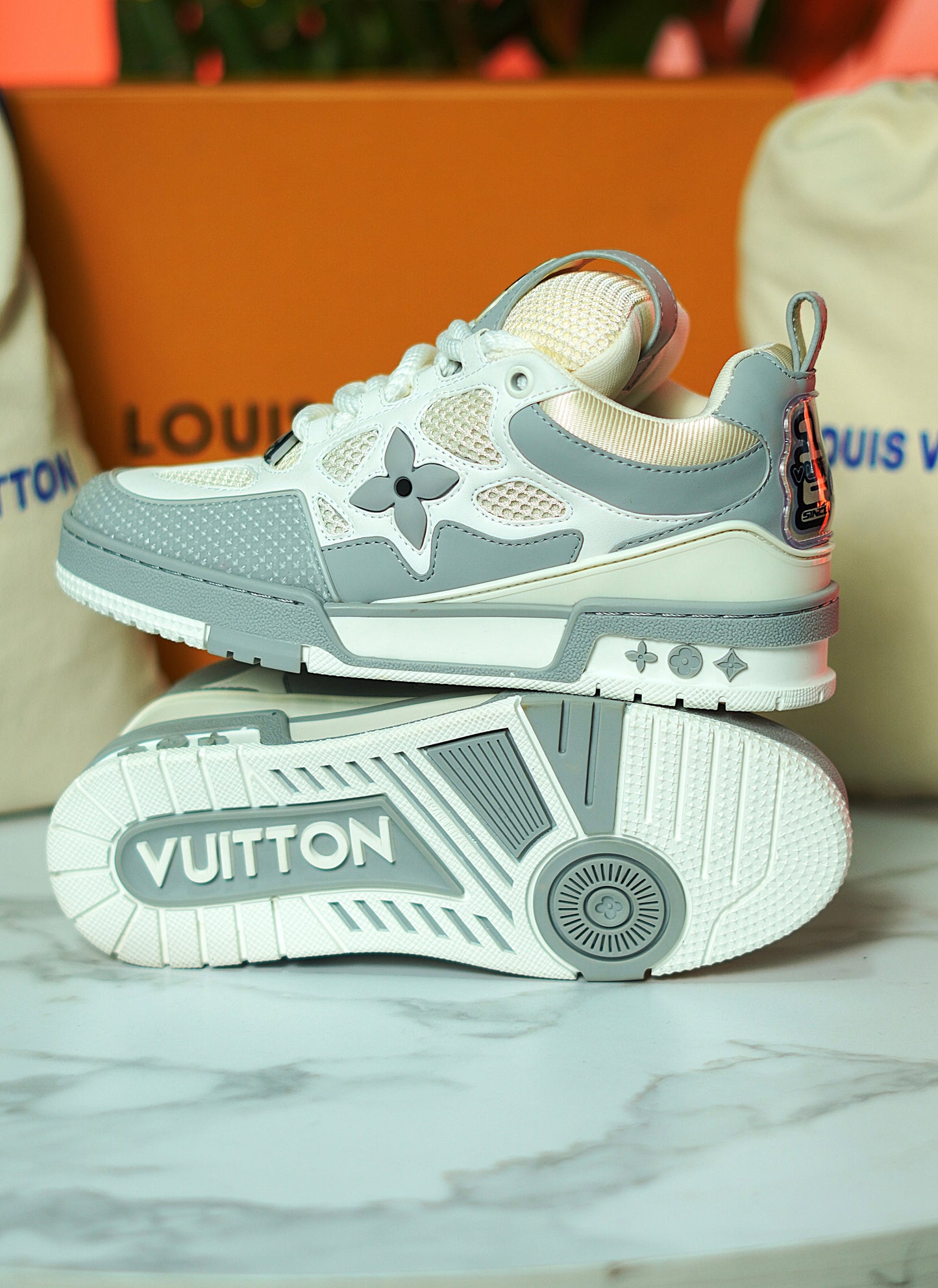 Louis Vuitton Skate Gris - Calidad G5