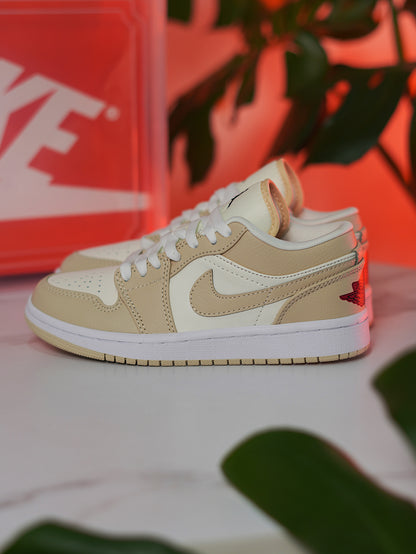 Nike Air Jordan 1 Low SE Sail Rattan University - Red