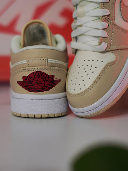 Nike Air Jordan 1 Low SE Sail Rattan University - Red