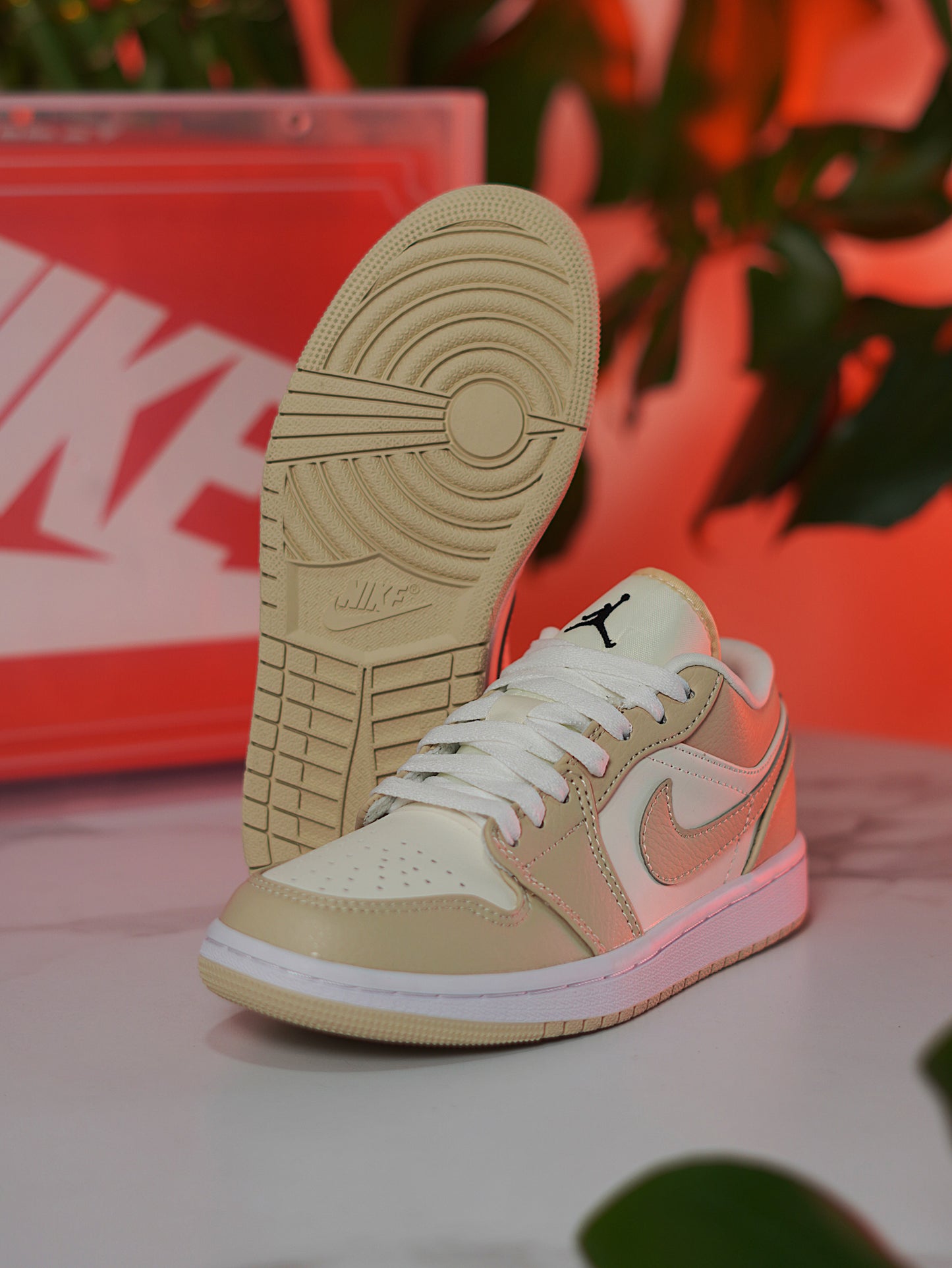 Nike Air Jordan 1 Low SE Sail Rattan University Red