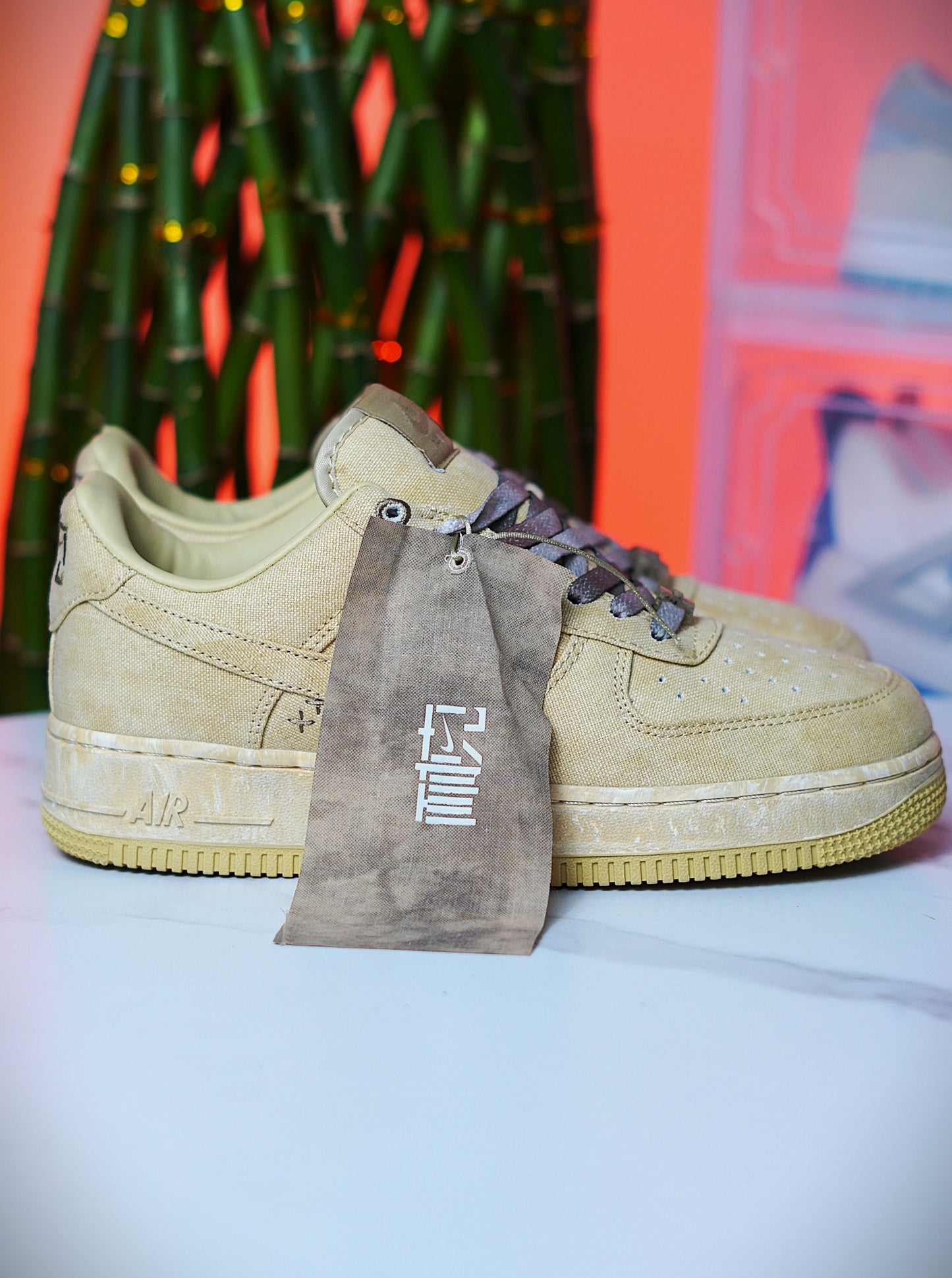 Nike Air Force One Low NAI-KE Lona Tostado