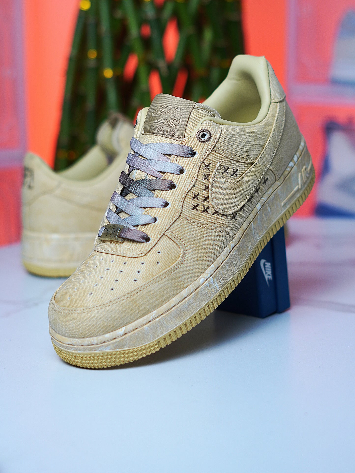 Nike Air Force One Low NAI-KE Lona Tostado