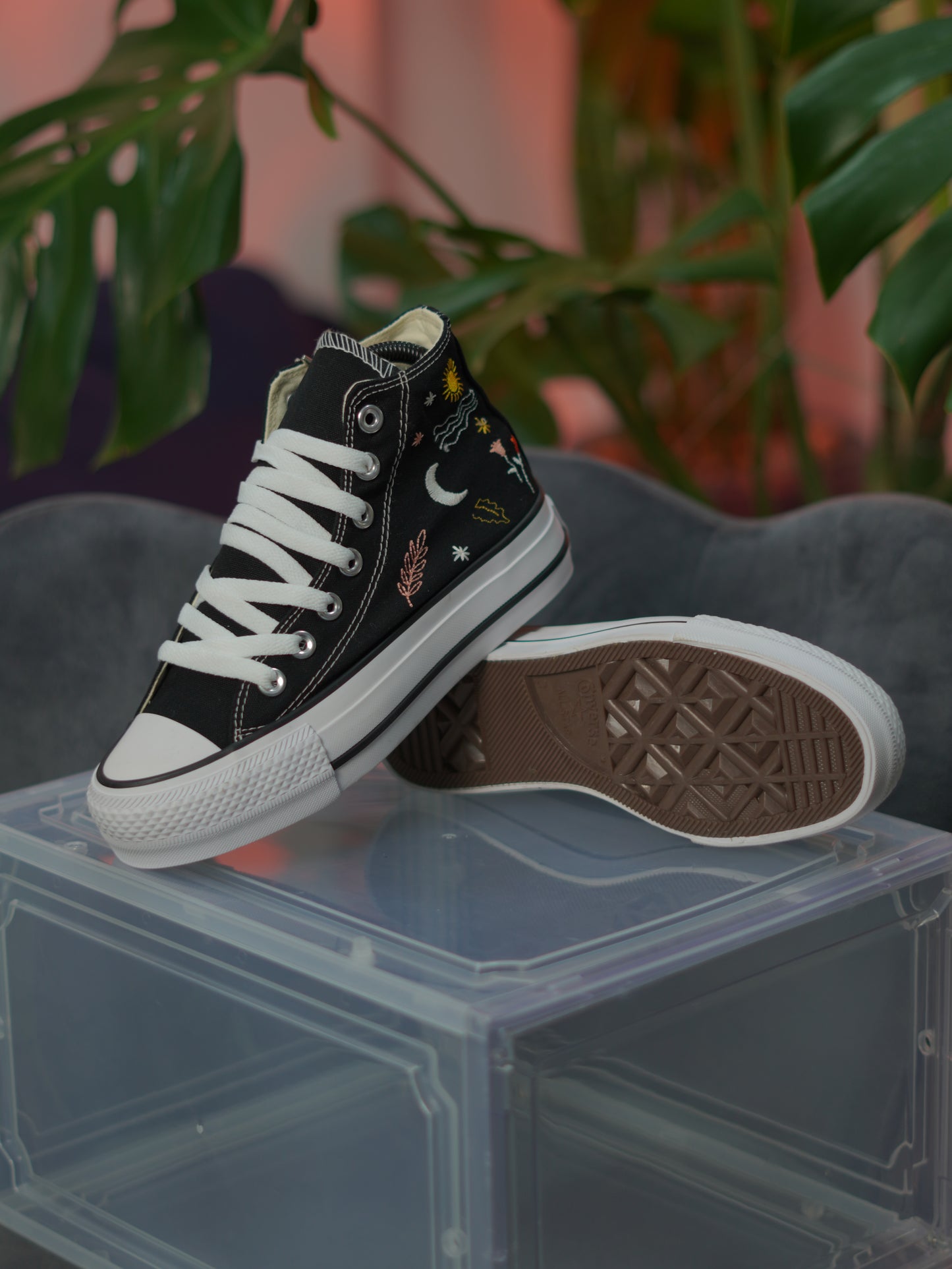 Converse Chuck Taylor Plataforma All Star - Negro