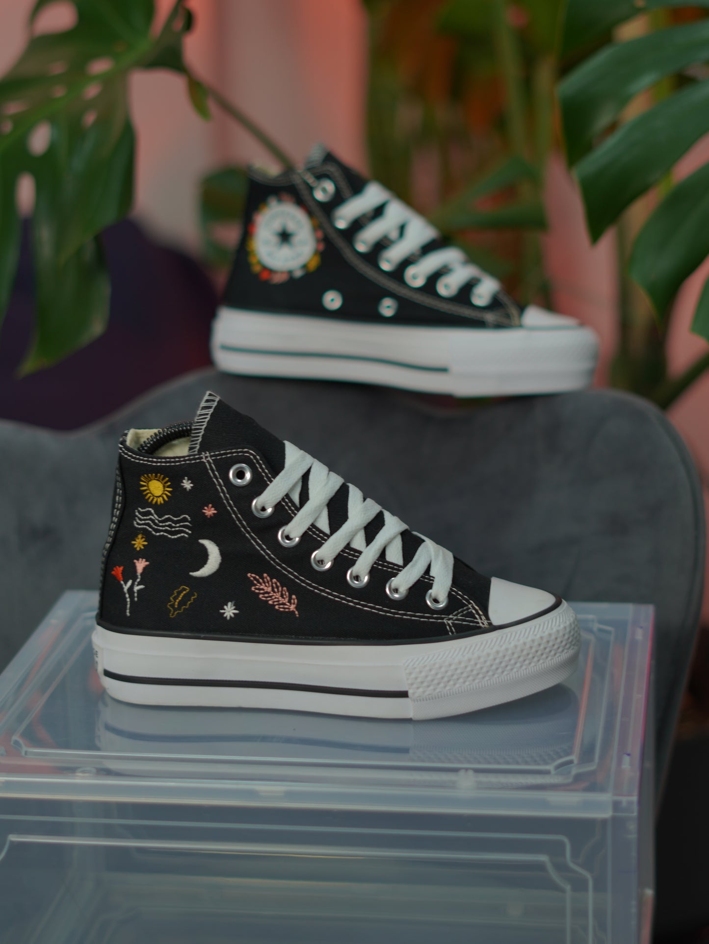 Converse Chuck Taylor Plataforma All Star - Negro
