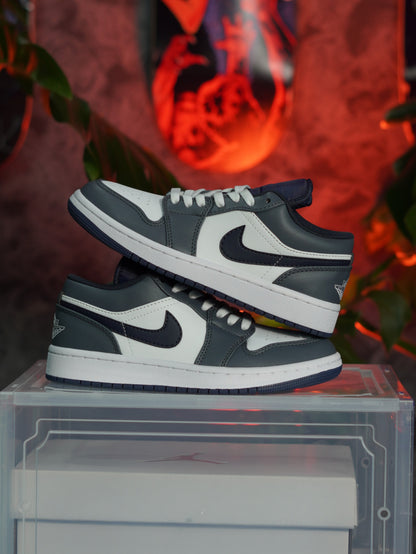 Air Jordan 1 Low - Gris , Negro