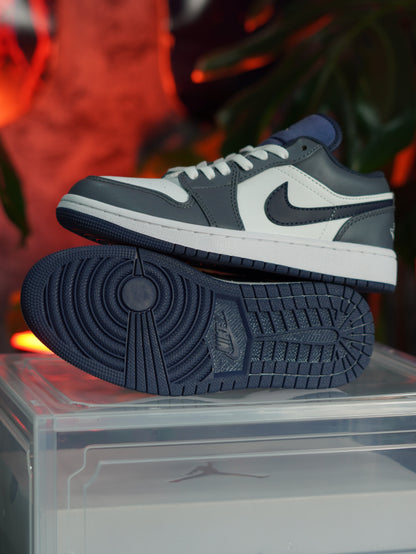 Air Jordan 1 Low - Gris , Negro