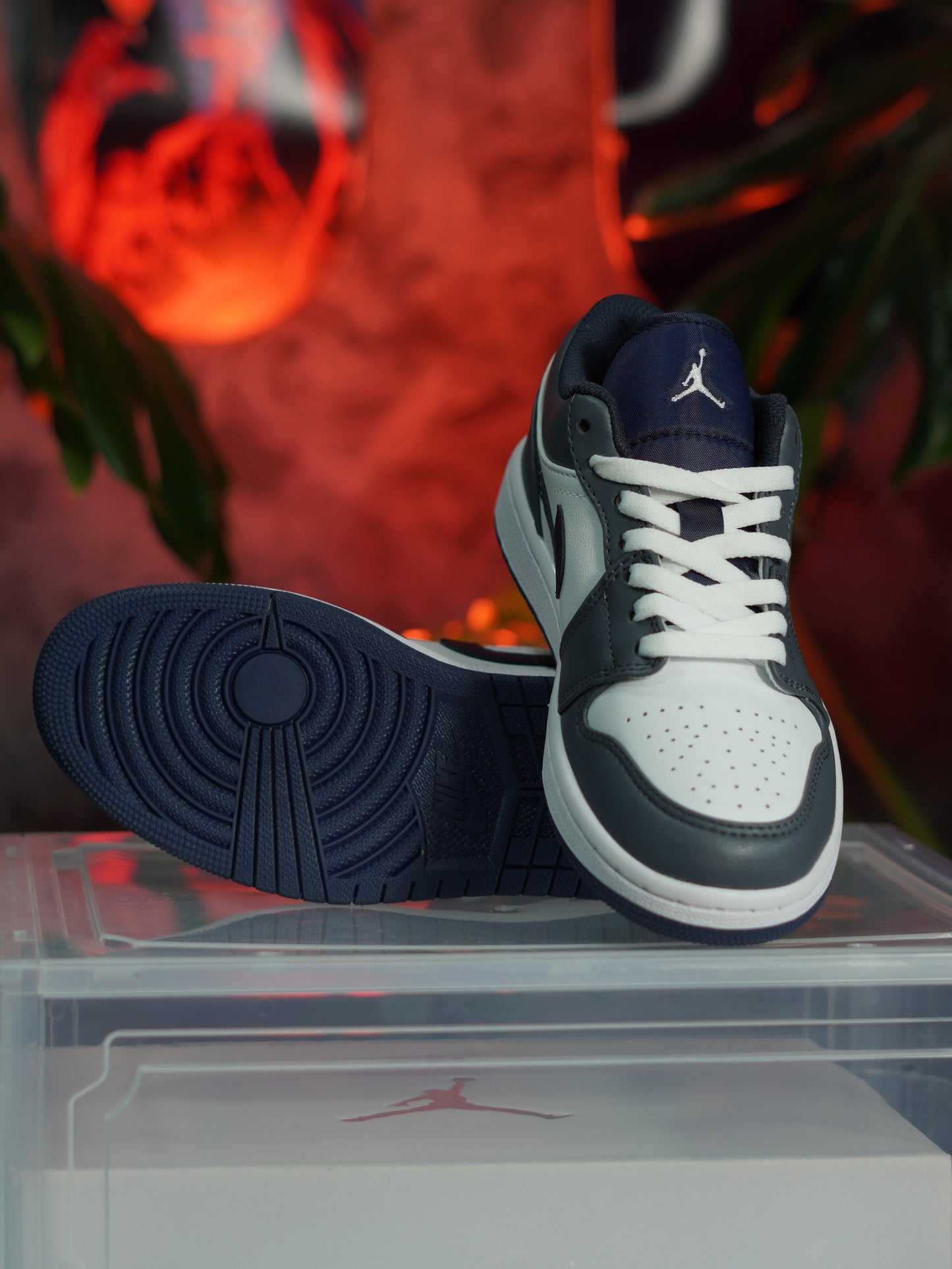 Air Jordan 1 Low - Gris , Negro