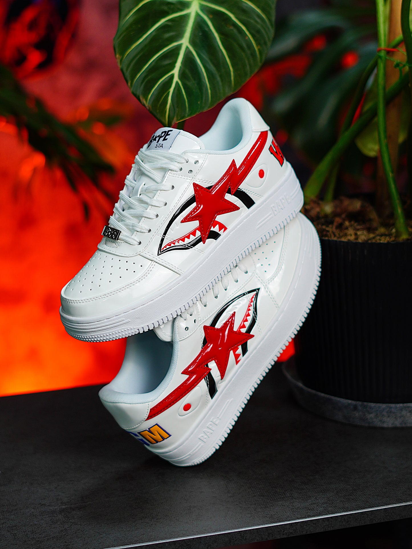 BAPE Sta Low Shark white