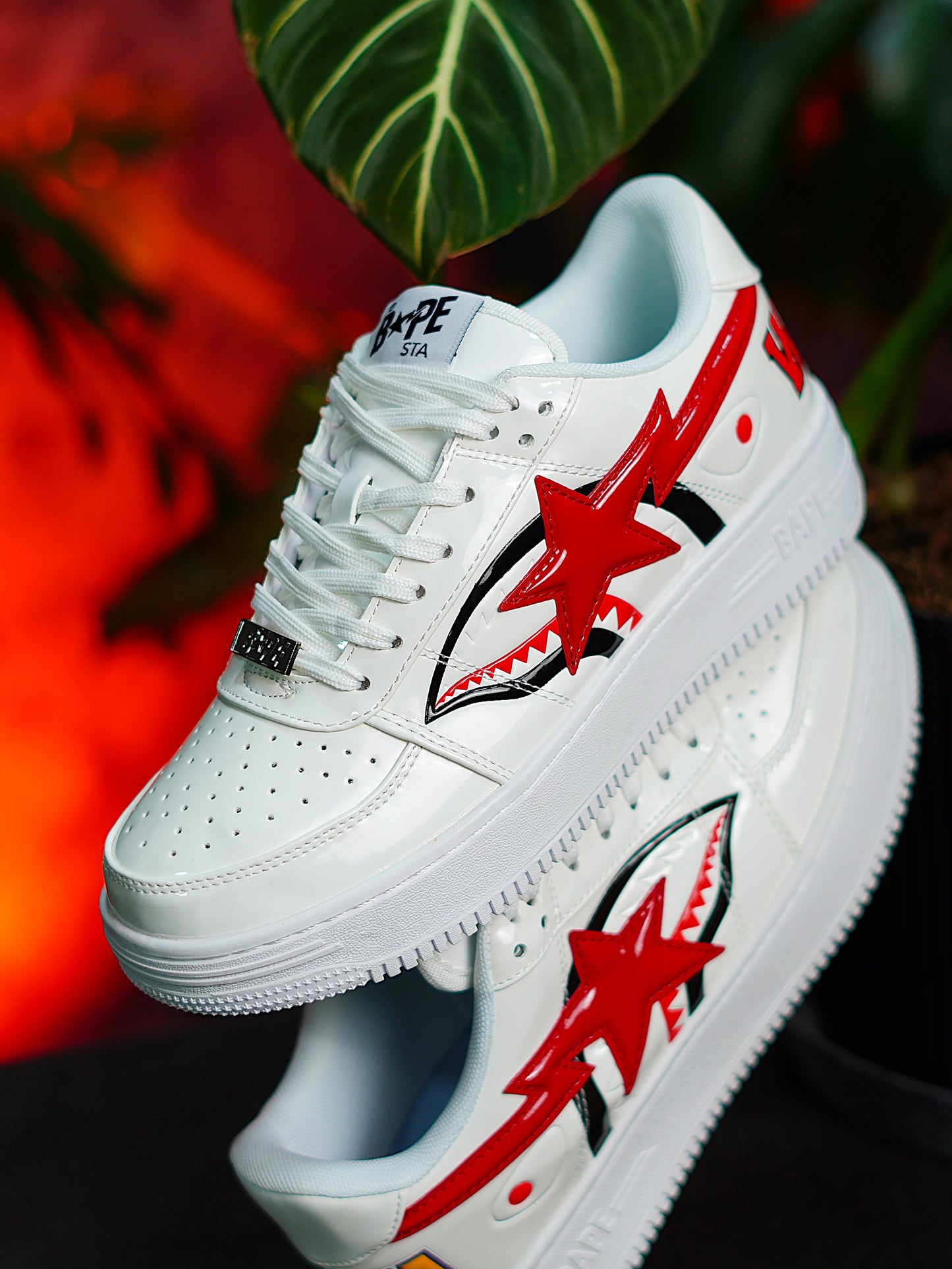 BAPE Sta Low Shark white