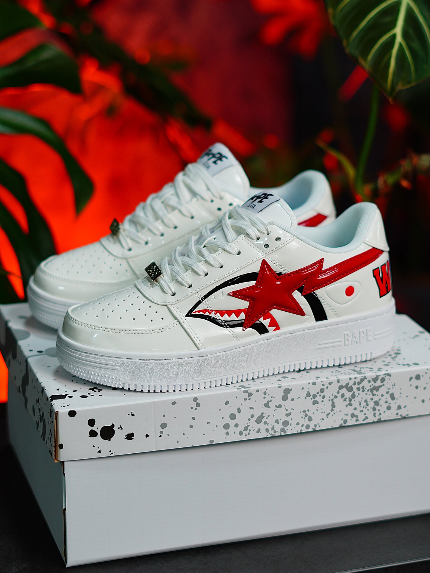 BAPE Sta Low Shark white