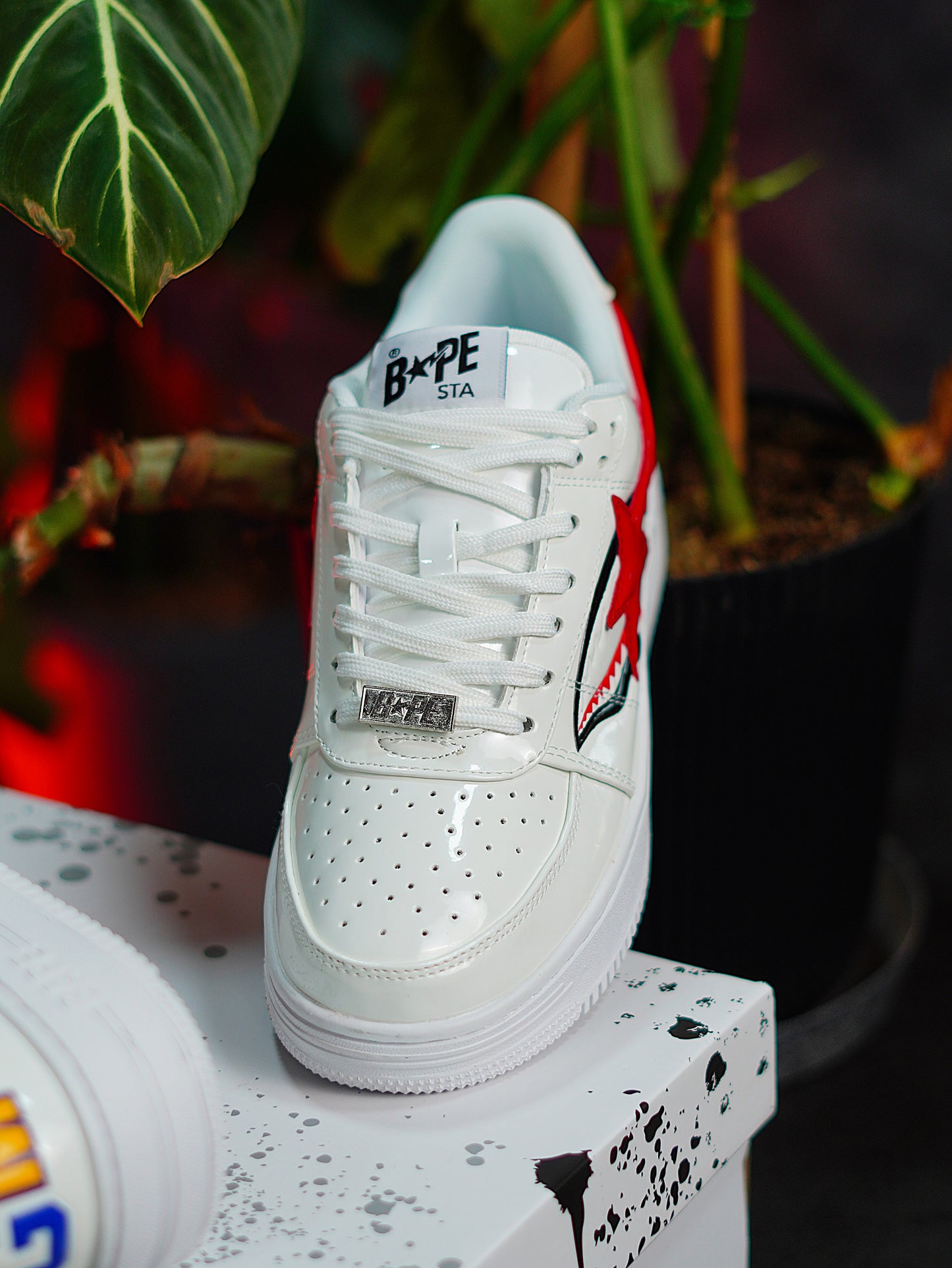 BAPE Sta Low Shark white