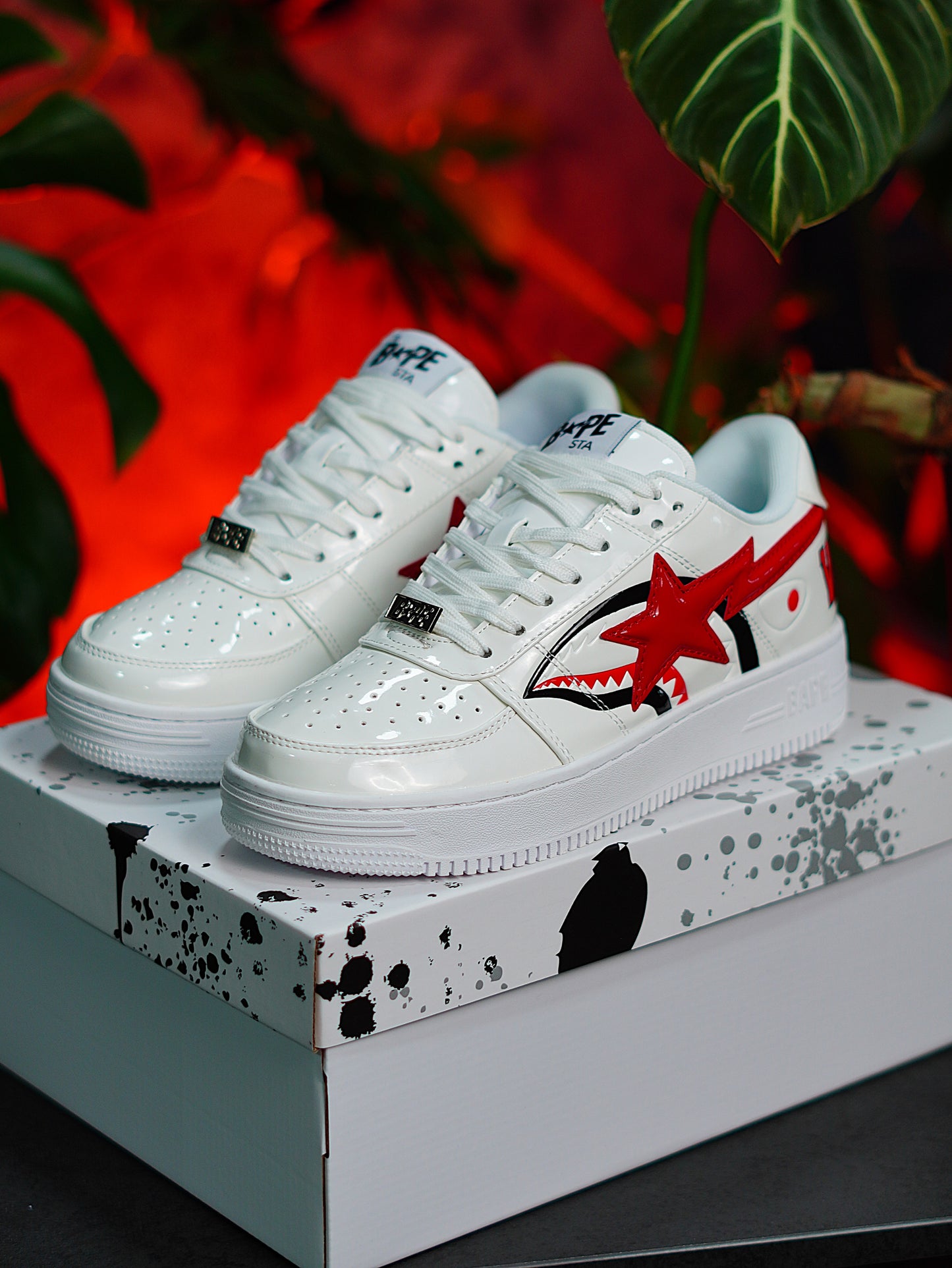 BAPE Sta Low Shark white