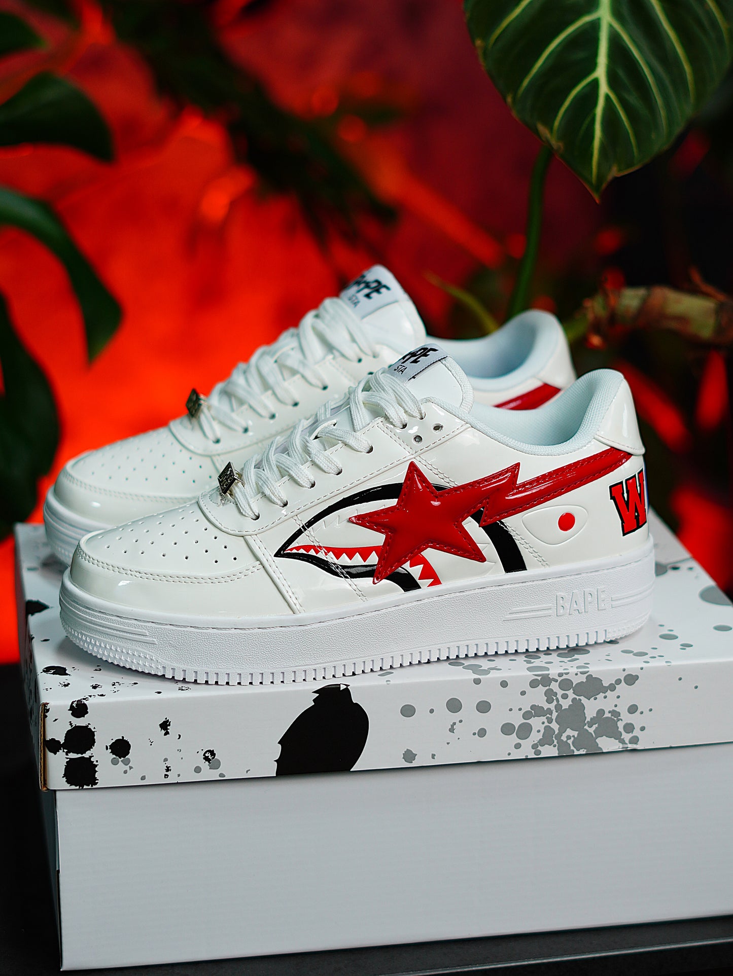 BAPE Sta Low Shark white