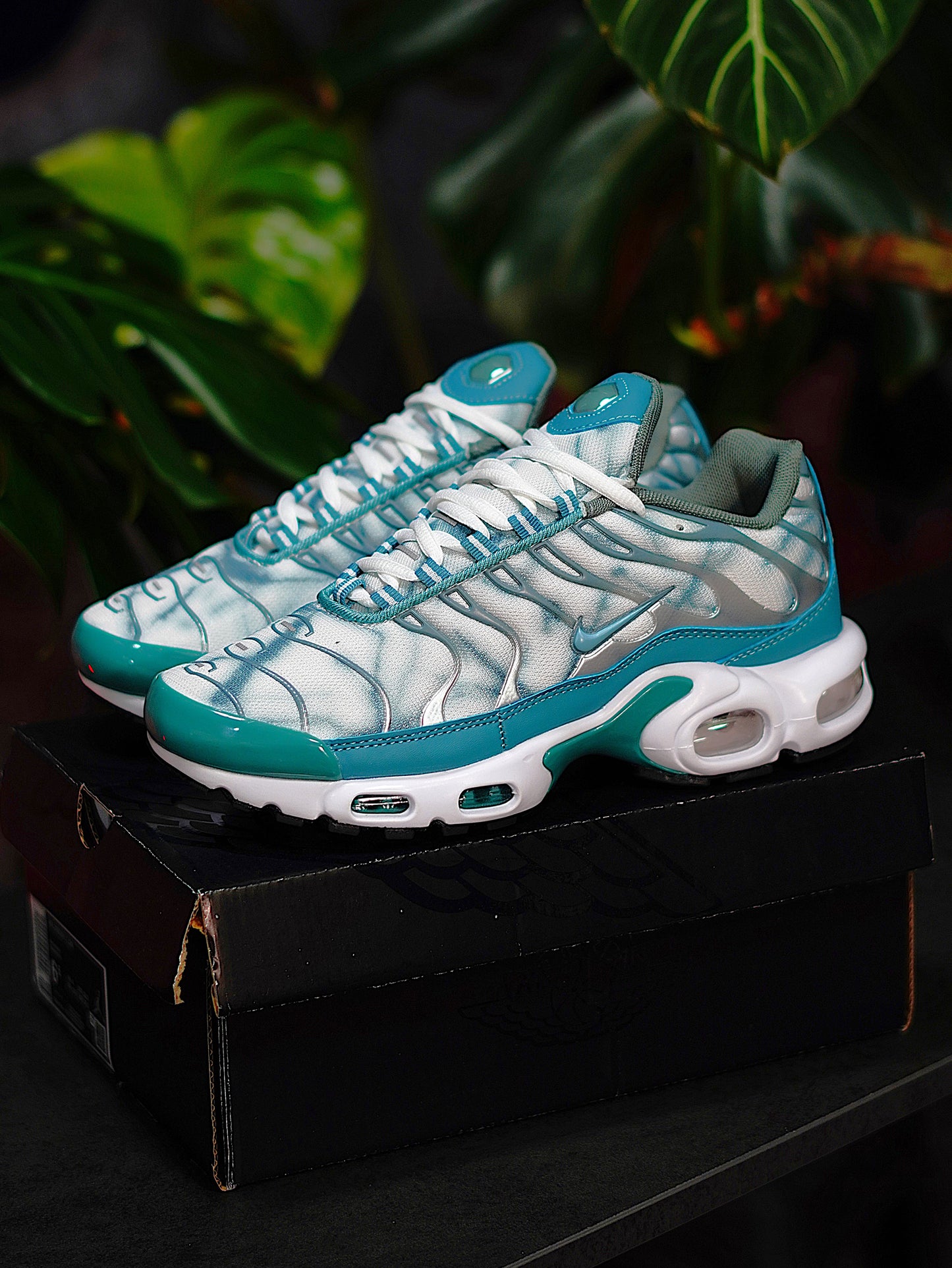 Nike Air Max TN Plus - Blanco, Azul, Gris