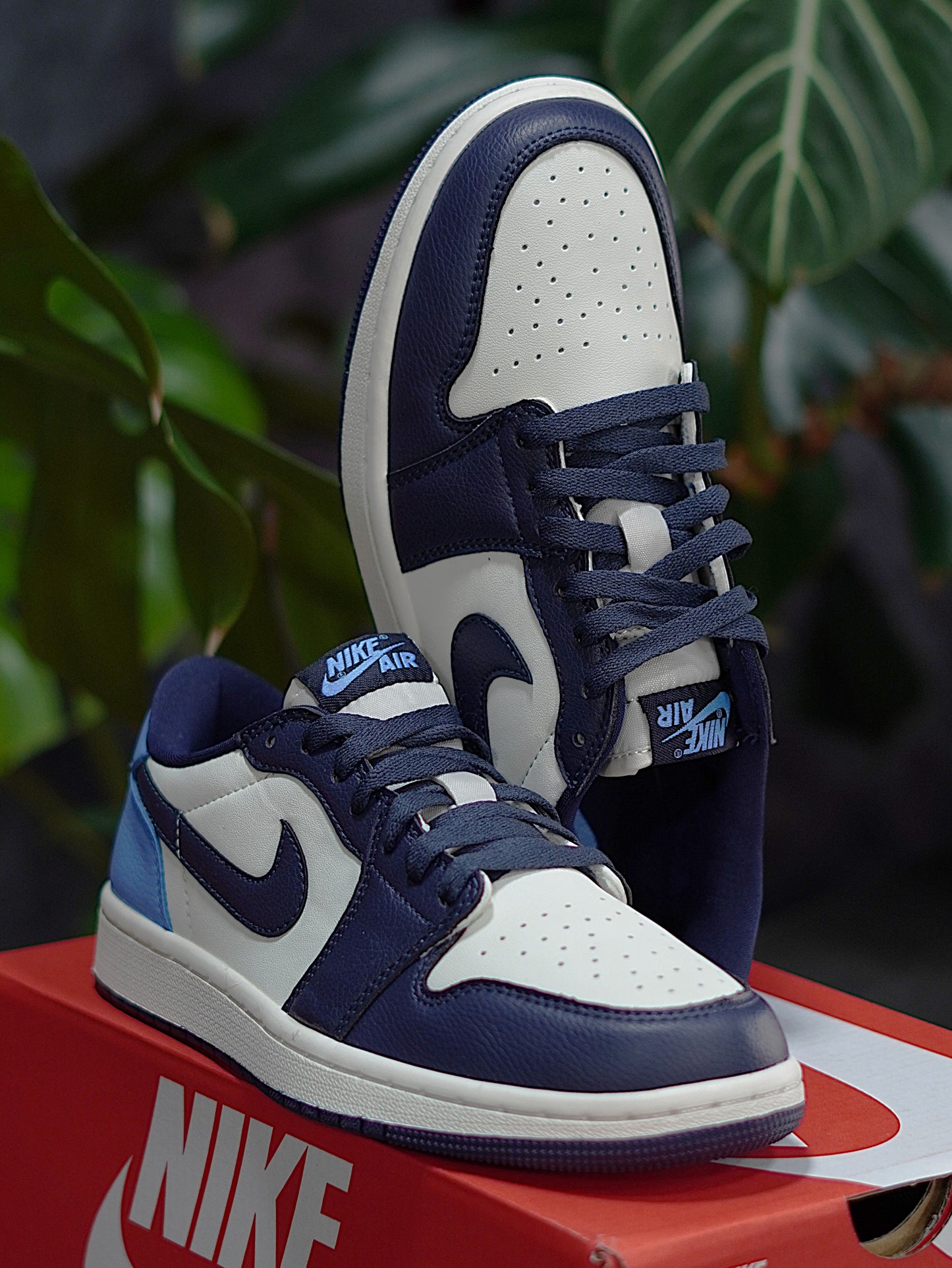 Air Jordan 1 Low "Obsidian" - Azul, Azul oscuro, Blanco