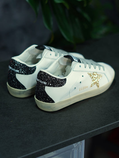 Golden Goose Super-Star - Negro escarchado