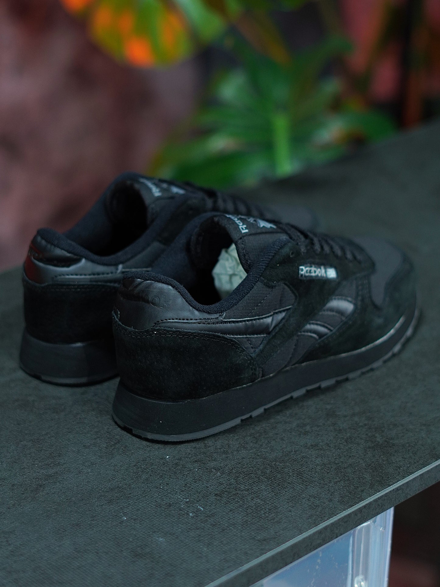 Reebok Classic Leather - Negro, Gamuza