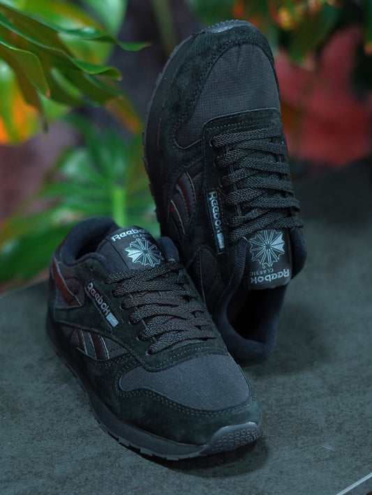 Reebok Classic Leather - Negro, Gamuza