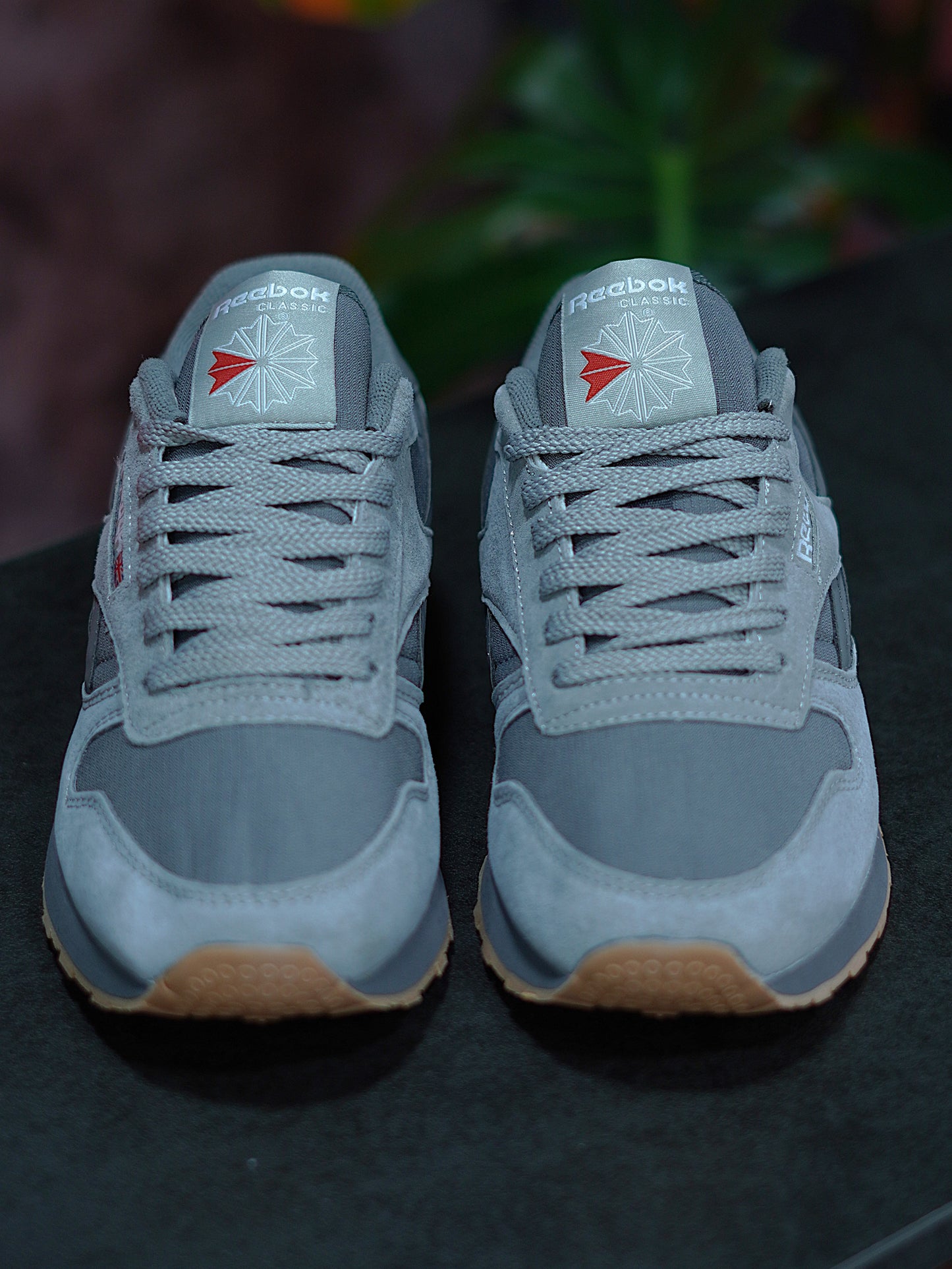 Reebok Classic Leather - Gris, Gamuza