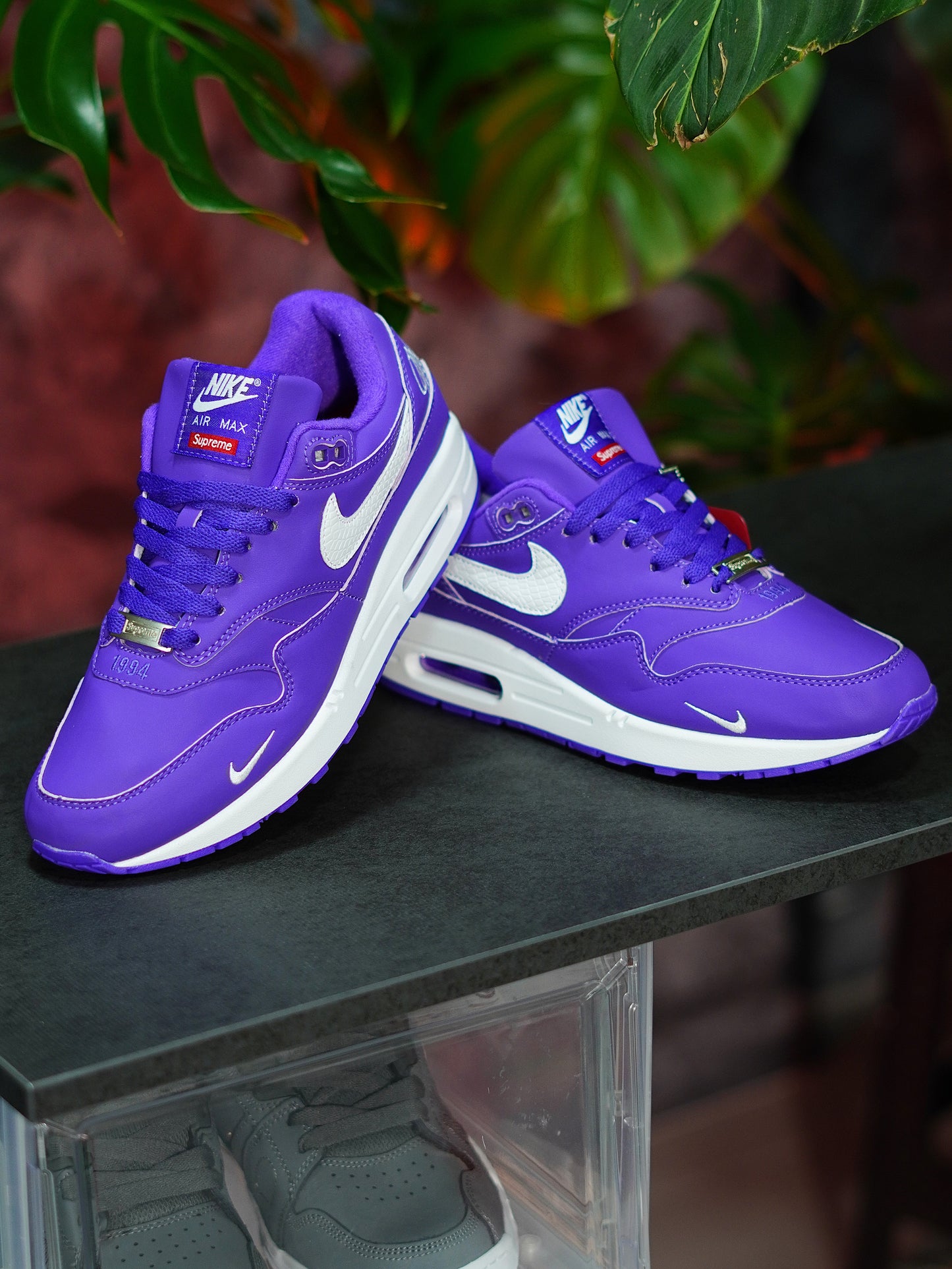 Supreme x Nike Air Max 1 "Varsity Purple" - Morado