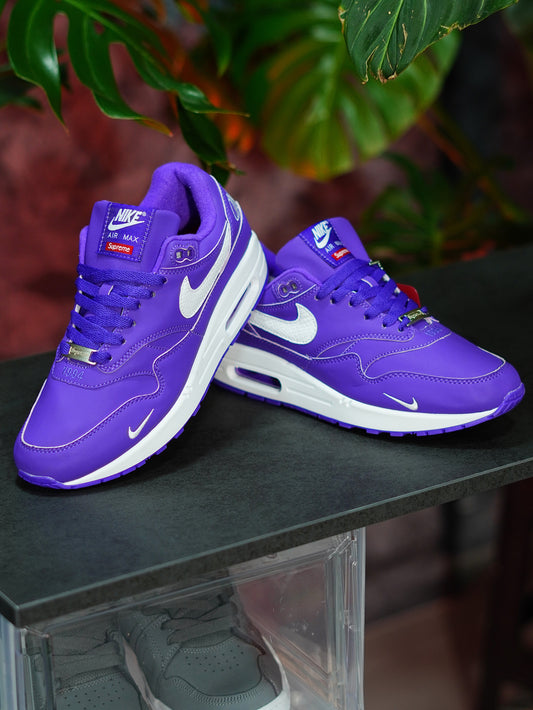 Supreme x Nike Air Max 1 "Varsity Purple" - Morado