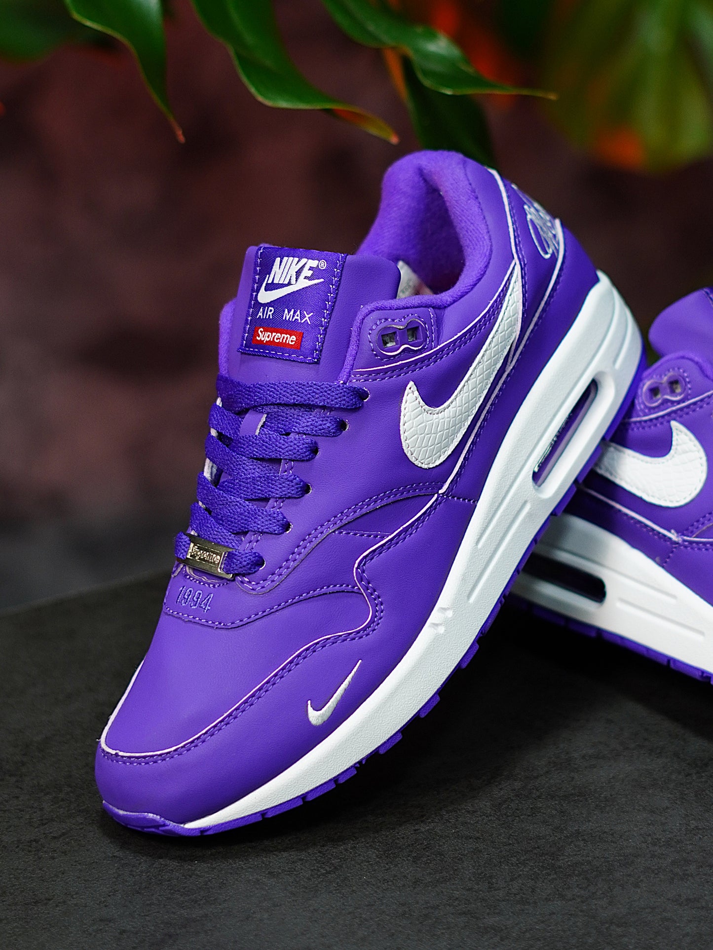 Supreme x Nike Air Max 1 "Varsity Purple" - Morado