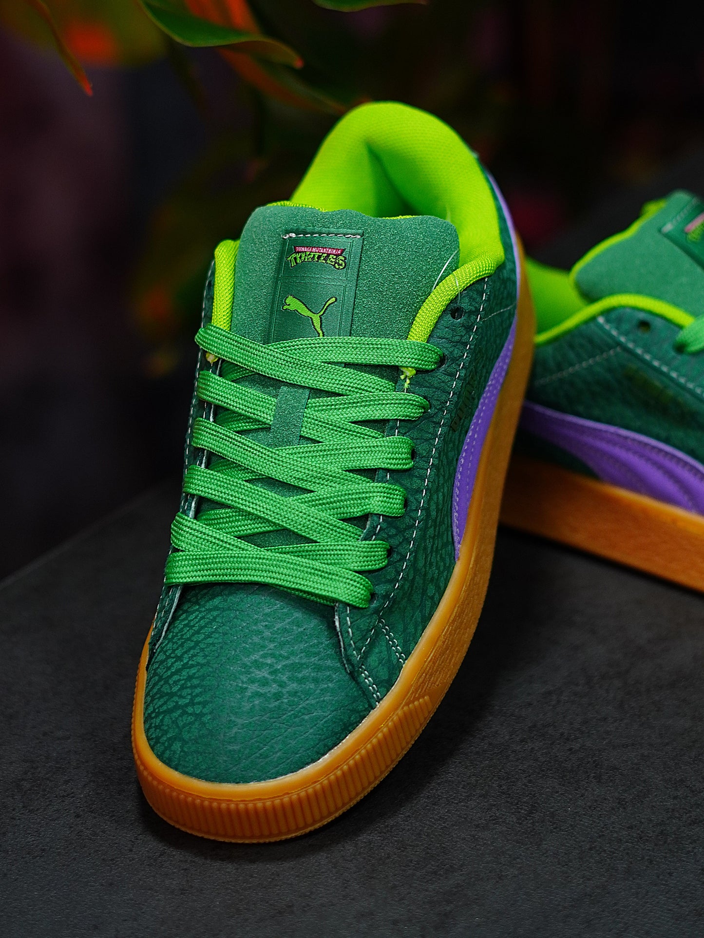 Puma Suede XL x Tortugas Ninja - Verde, Morado, Rojo, Suela goma