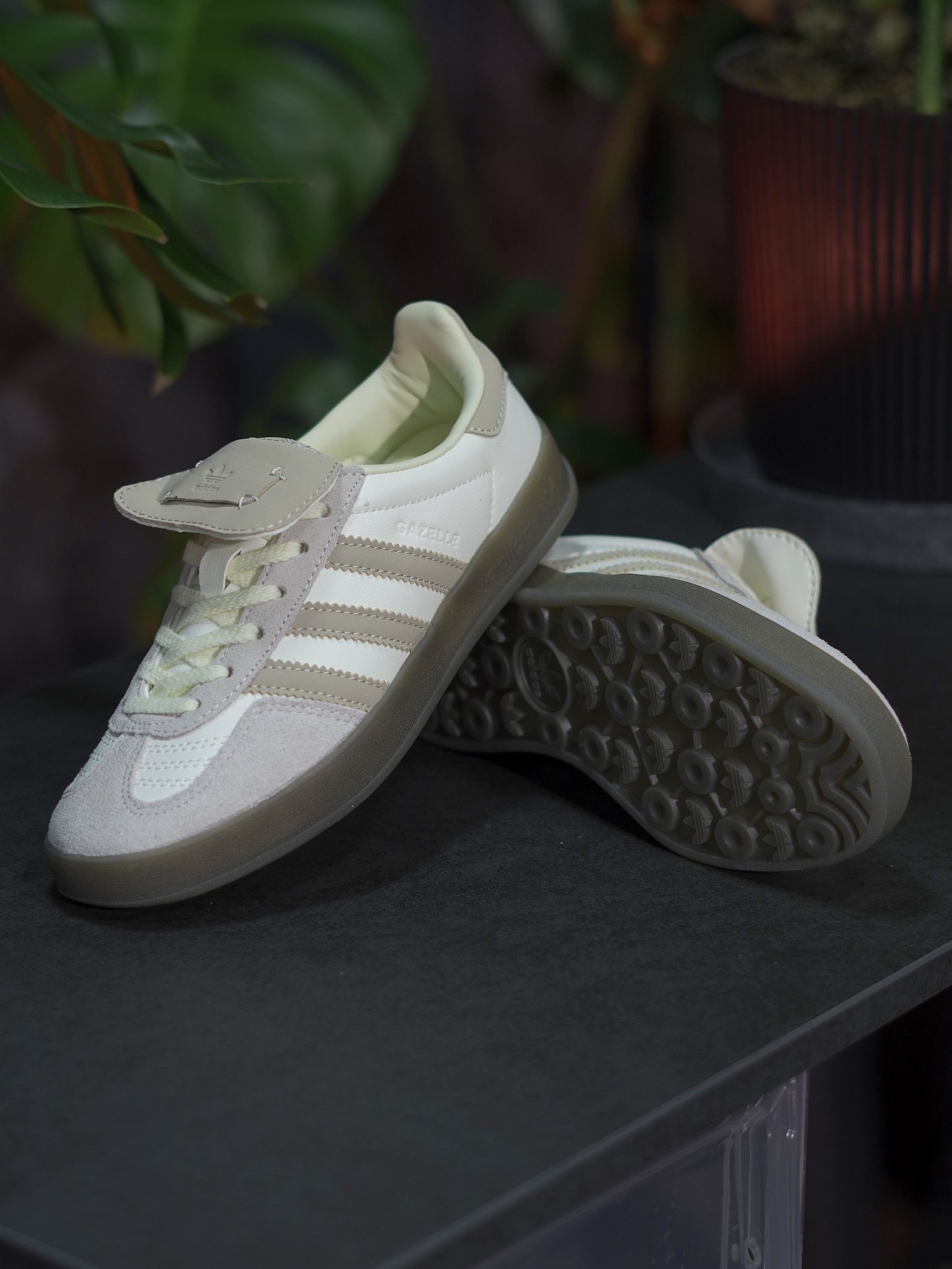 Adidas Gazelle - Blanco, Gris, Beige