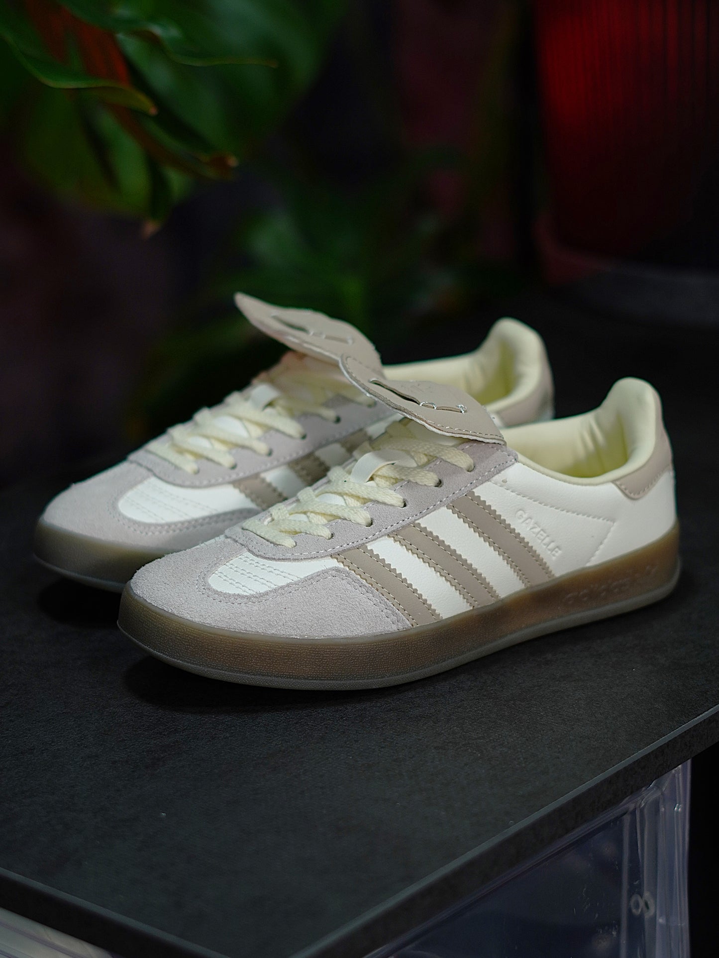 Adidas Gazelle - Blanco, Gris, Beige