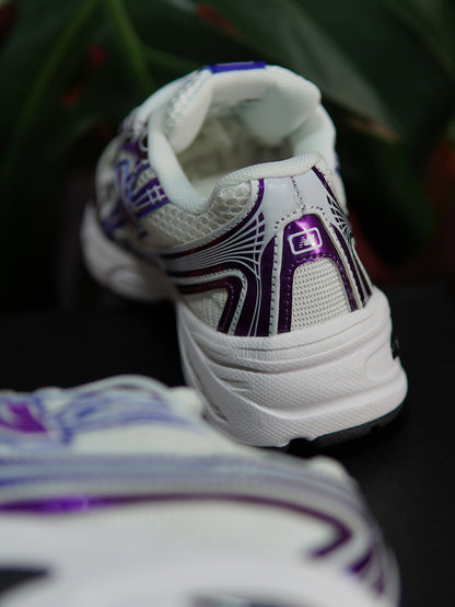 New Balance 740 - Blanco, Morado metalico, Azul Metalico