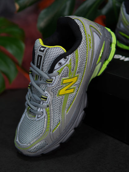New Balance 740 - Gris, Verde, Amarillo