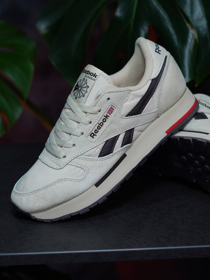 Reebok Classic Leather  - Blanco, Azul oscuro