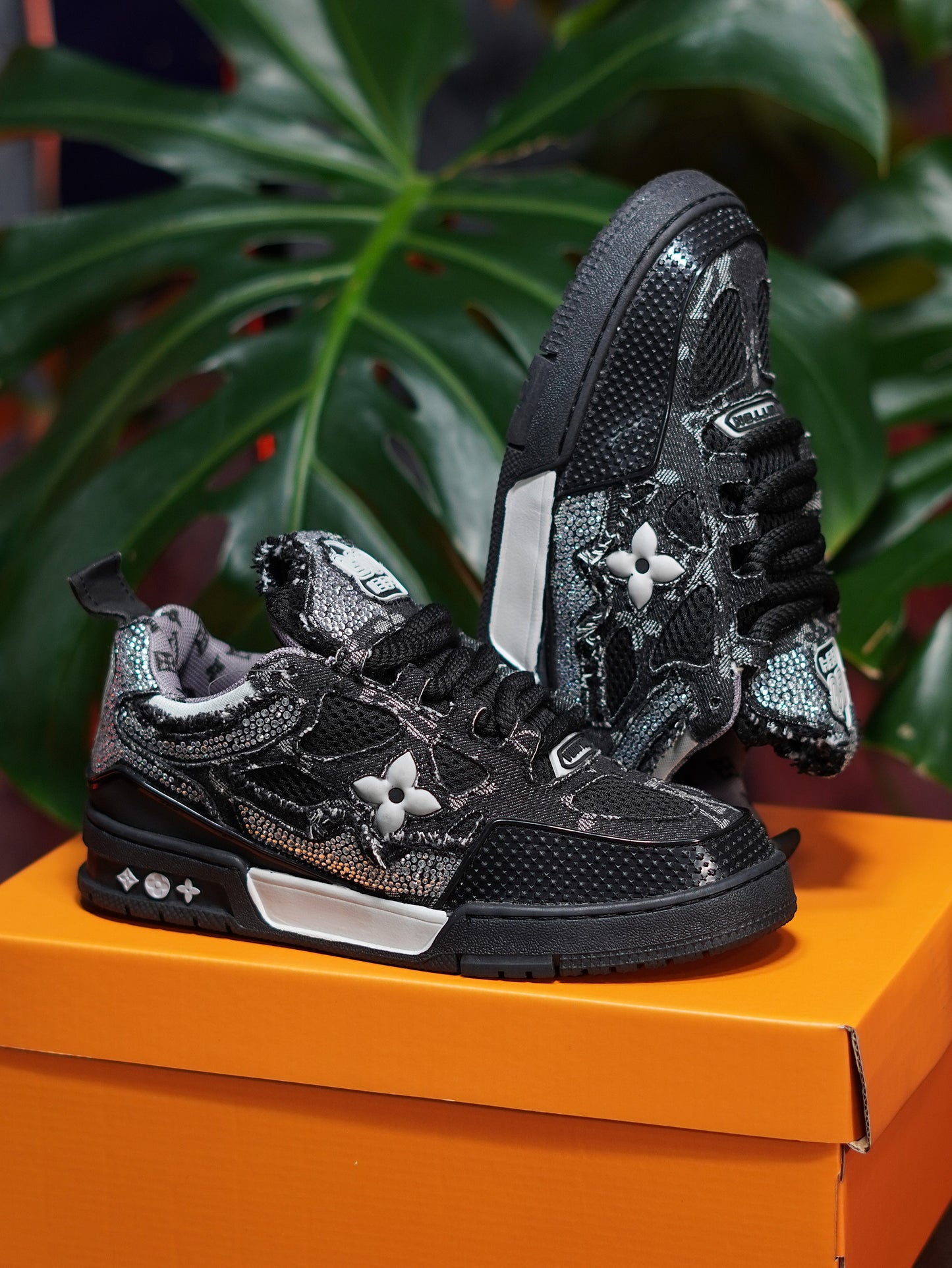 Louis Vuitton Skate Swarovski Monogran - Negro