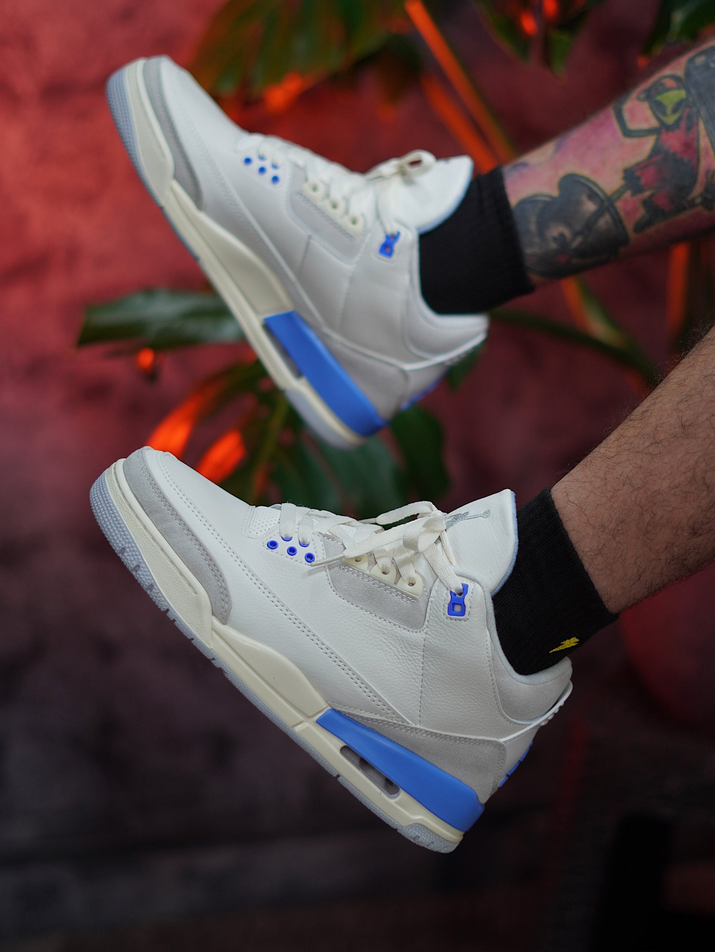 Air Jordan 3 "Lucky Shorts" - Blanco, Azul