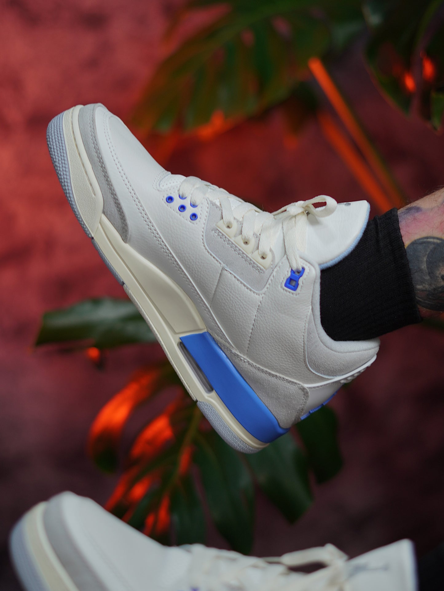 Air Jordan 3 "Lucky Shorts" - Blanco, Azul