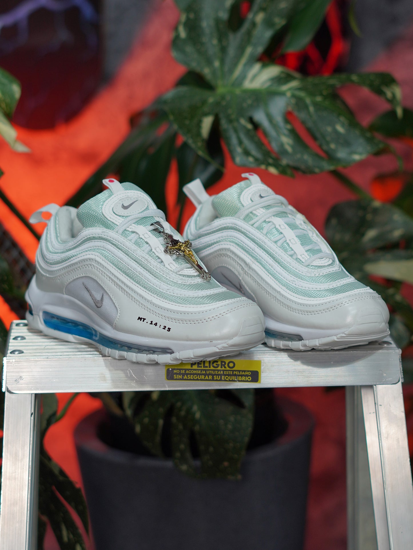 Nike Air Max 97 Mschf x Inri Jesus - Blanco, Azul
