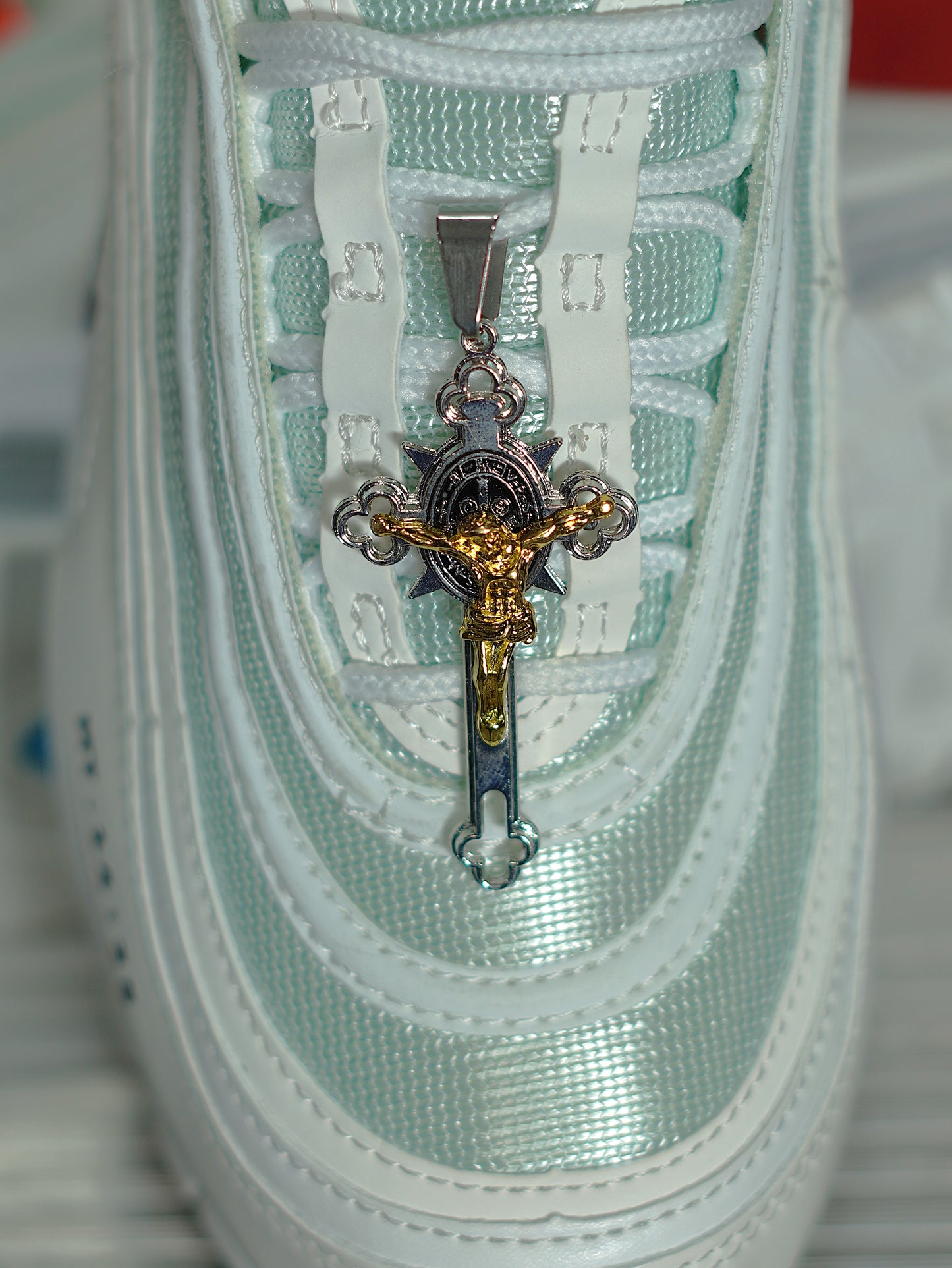 Nike Air Max 97 Mschf x Inri Jesus - Blanco, Azul