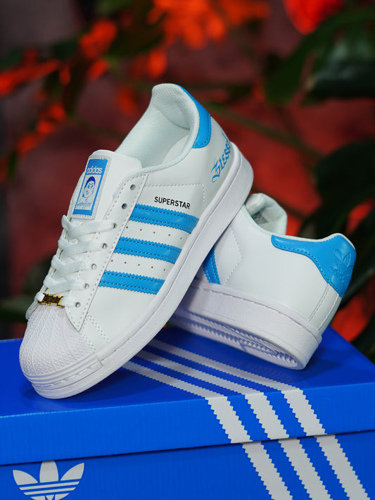 Adidas SuperStar x Blessd - Blanco, Azul