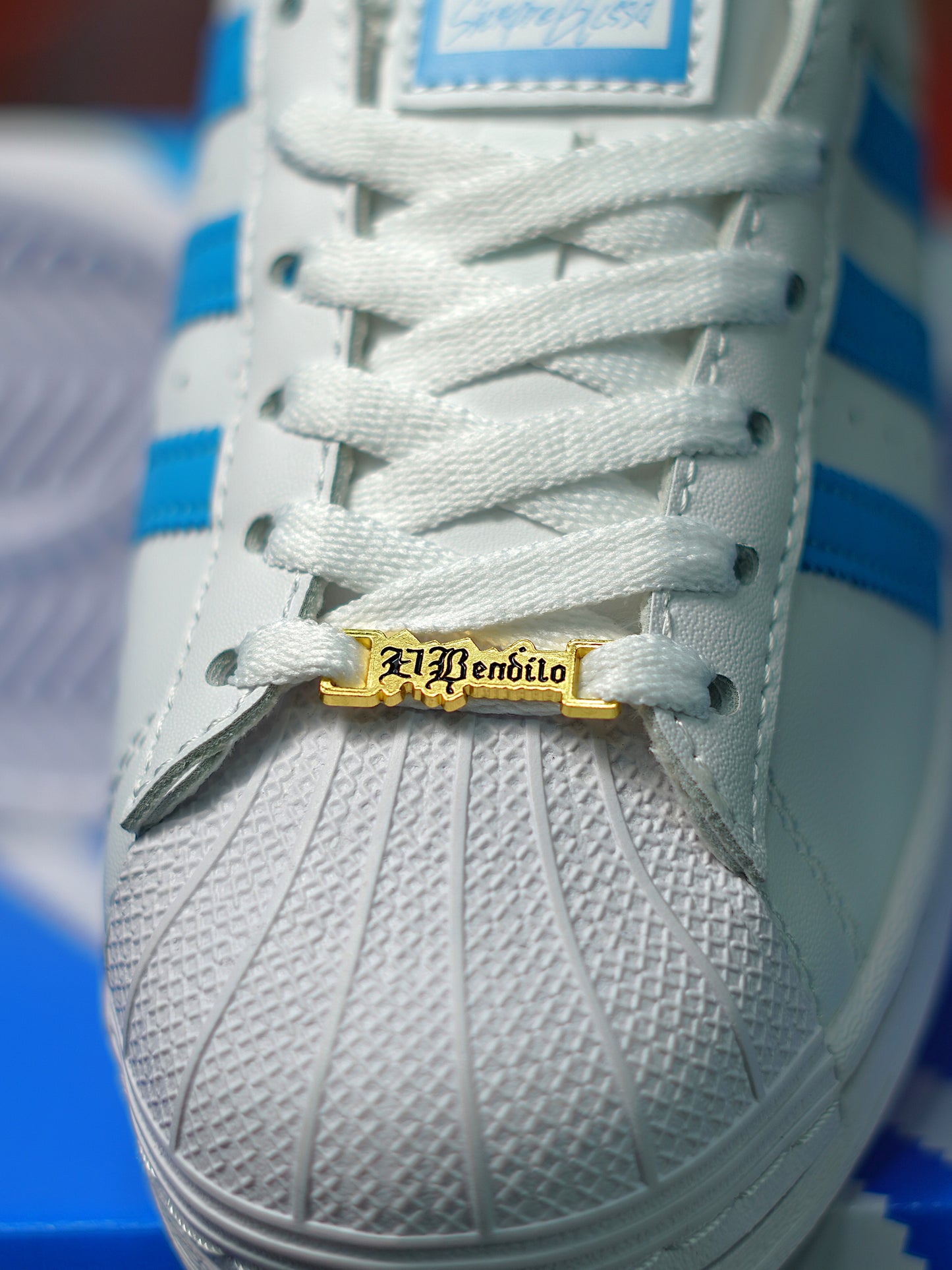 Adidas SuperStar x Blessd - Blanco, Azul