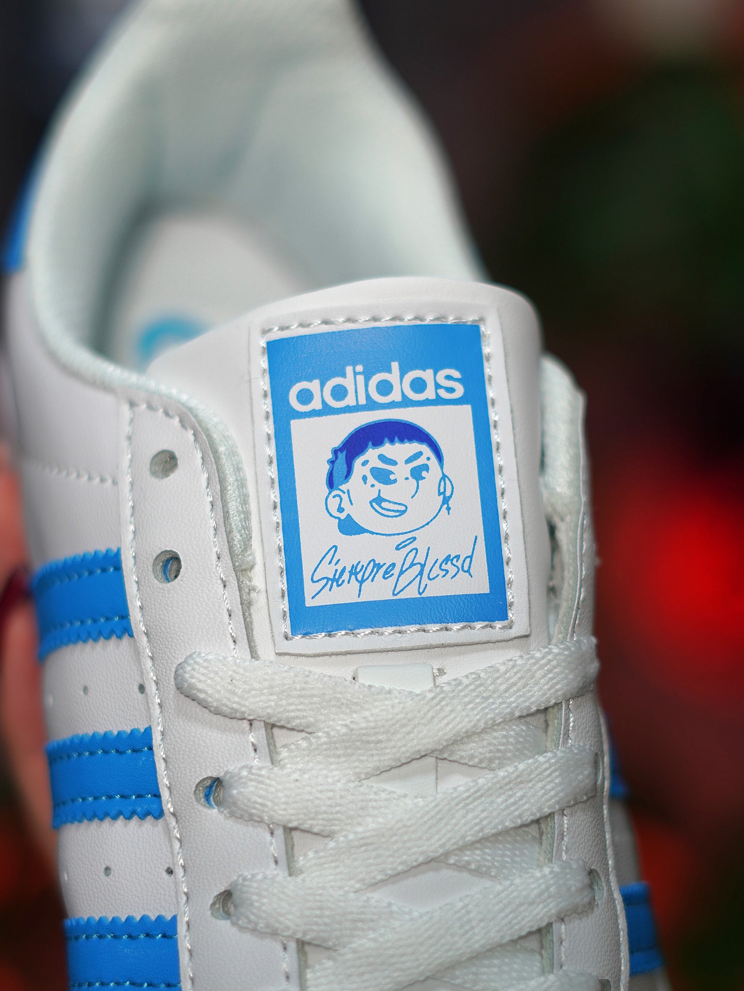 Adidas SuperStar x Blessd - Blanco, Azul