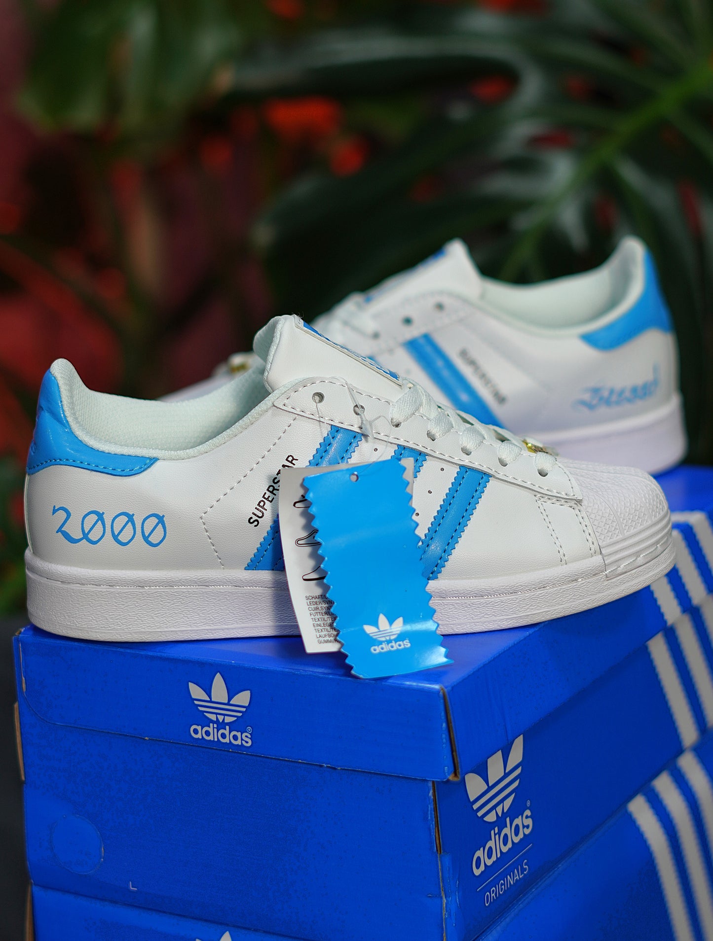 Adidas SuperStar x Blessd - Blanco, Azul