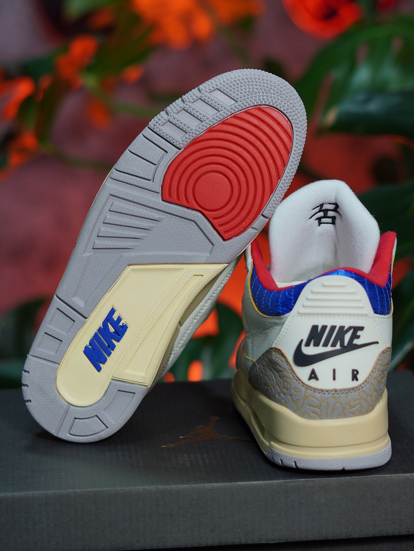 Air Jordan Retro 3 "Seoul" - Blanca, Azul, Rojo