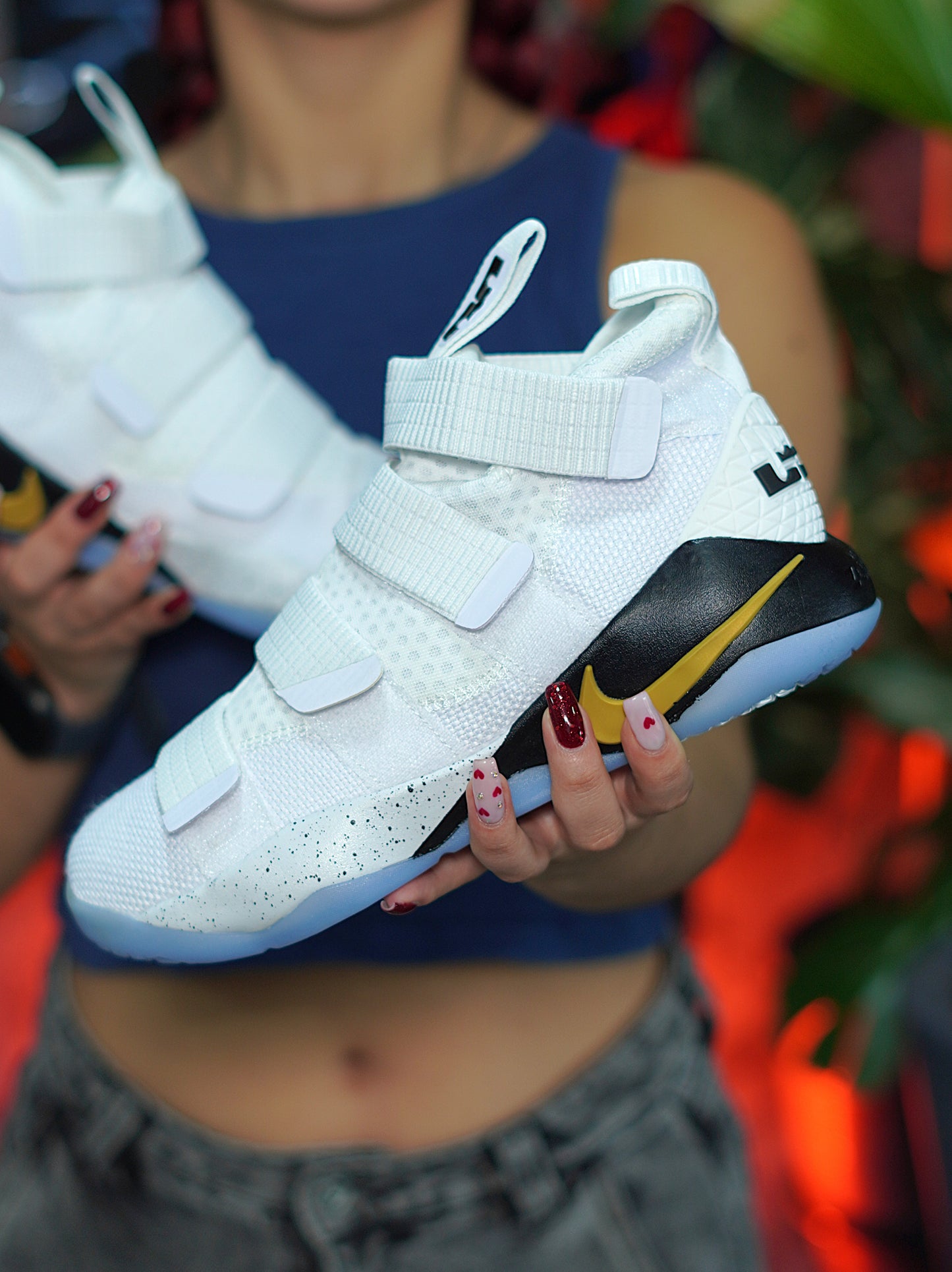 Nike LeBron Soldier XL - Blanco, Negro, Azul